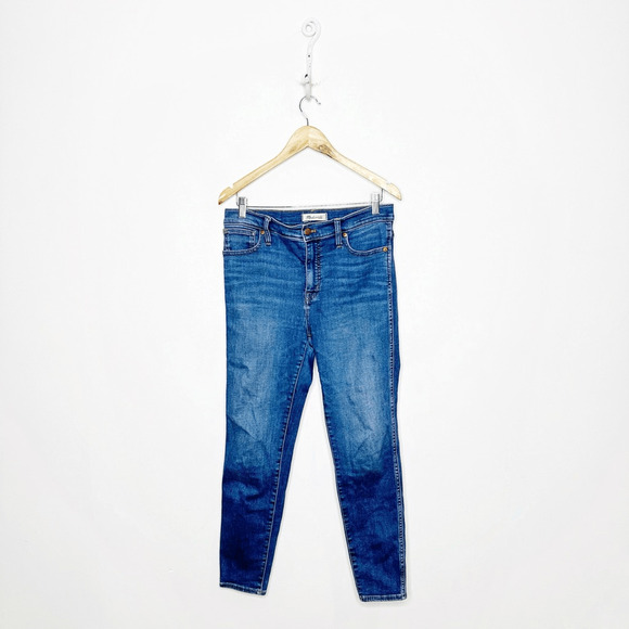 MADEWELL 10" High Rise Skinny Jean womens Bradshaw Wash medium blue MB909 29 - Picture 1 of 9